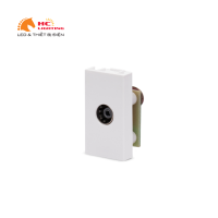 Hạt ổ cắm anten tivi - Màu trắng