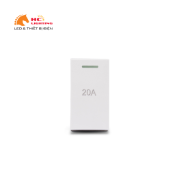 Hạt công tắc 2 cực 20A - Màu trắng 