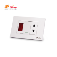 Hạt ổ cắm đơn - Màu trắng