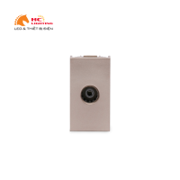 Hạt ổ cắm anten tivi - Màu vàng 