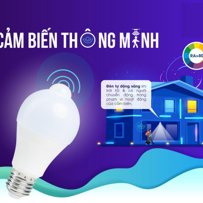 ĐÈN BULB TRÒN CẢM ỨNG RADAR: ÁNH SÁNG THÔNG MINH CHO MỌI GIA ĐÌNH