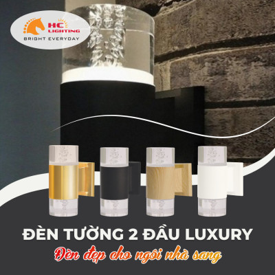 ĐÈN TƯỜNG 2 ĐẦU LUXURY:  NÂNG TẦM KIẾN TRÚC NGÔI NHÀ CỦA BẠN