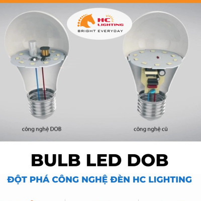 BULB LED DOB - ĐỘT PHÁ CÔNG NGHỆ ĐÈN LED HC LIGHTING