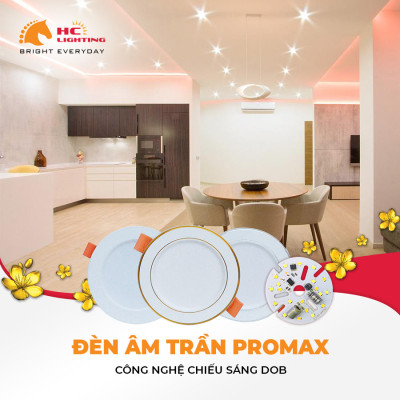 ĐÈN ÂM TRẦN PROMAX: ĐIỂM NHẤN CẢM XÚC TRONG KHÔNG GIAN CHIẾU SÁNG 