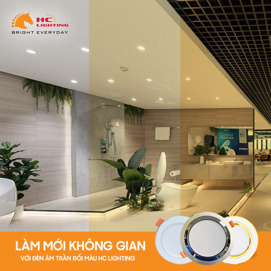 Đèn âm trần HC Lighting – Lựa chọn chiếu sáng cho mọi không gian