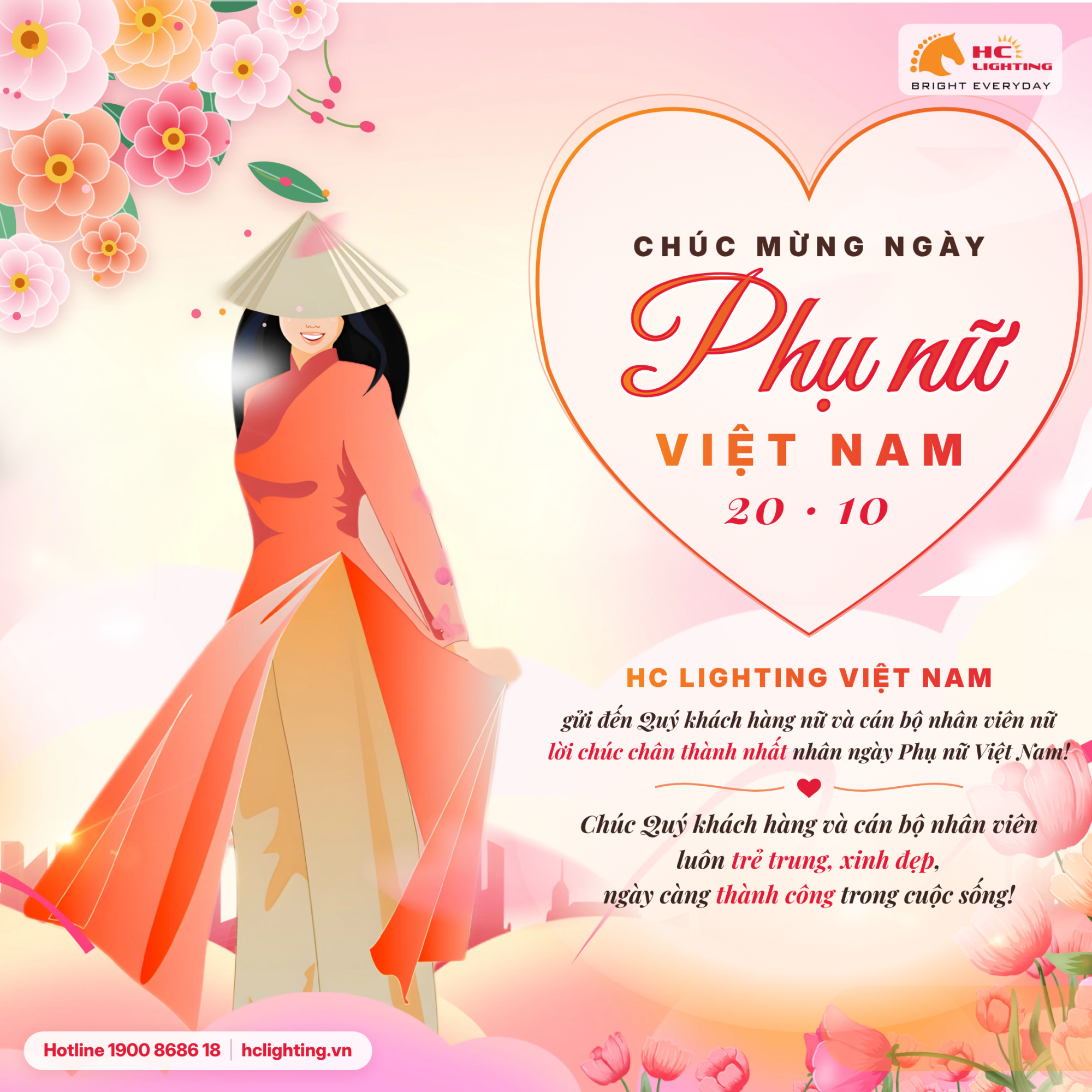 CHÚC MỪNG NGÀY PHỤ NỮ VIỆT NAM 20/10 – HC LIGHTING TÔN VINH VẺ ĐẸP