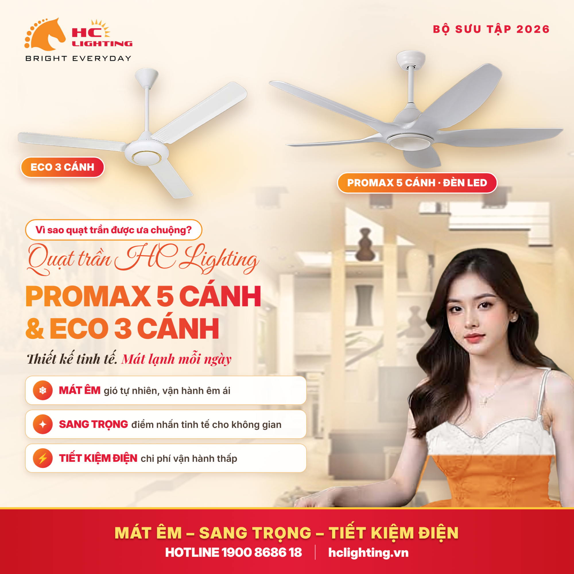 Có nên lắp quạt trần 6 cánh không? Vì sao quạt trần được ưa chuộng?